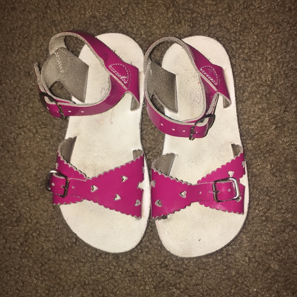 Girls Saltwater sandals size 10